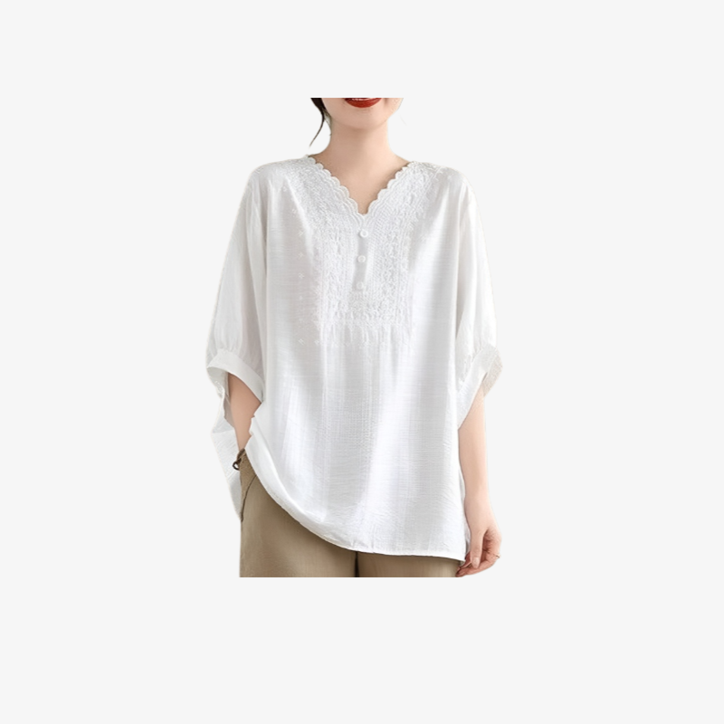 빈티지 루즈핏 여성 브이넥 루즈핏 빅사이즈 빈티지 여성 여름 상의