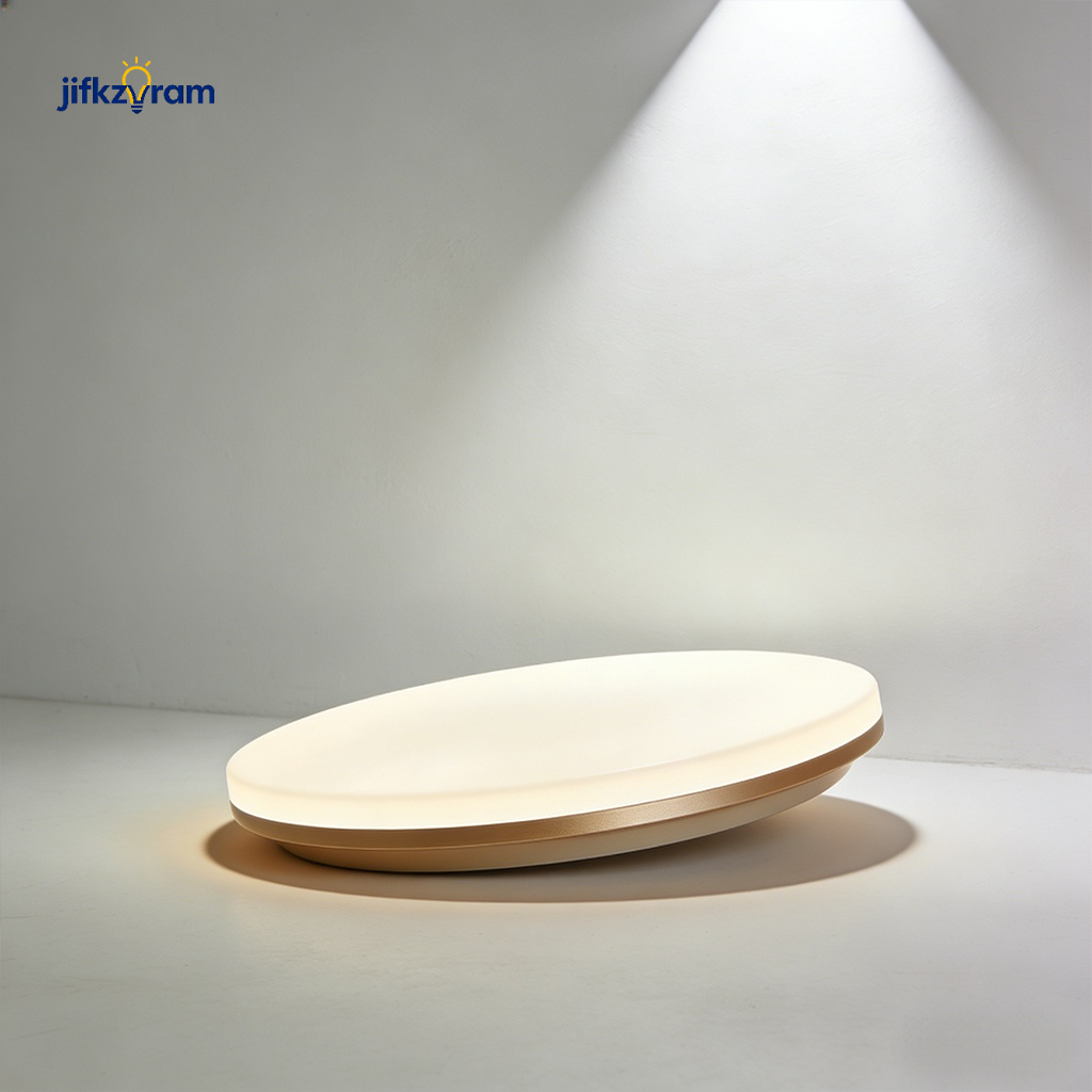 Detalle del diseño sin marco de lámpara de techo LED