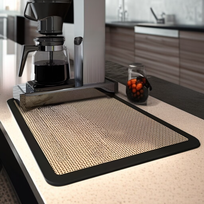 コーヒーマシン用水切りマット 吸水・滑り止めカップコースター