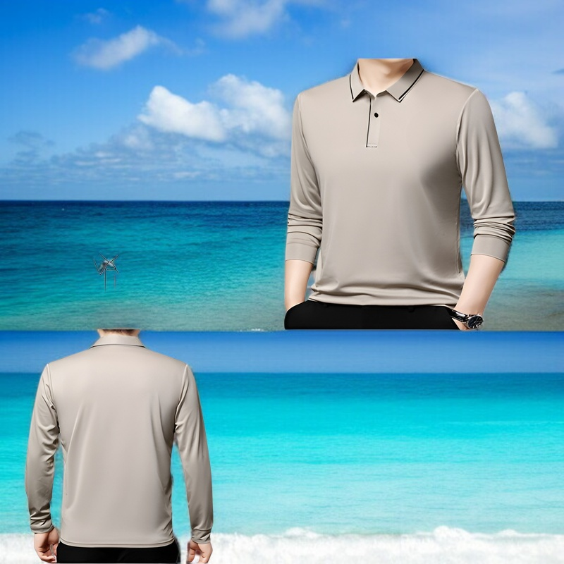 남자 긴팔 셔츠 비즈니스 캐주얼 솔리드 레깅스 긴팔 셔츠 아빠 상의 캐주얼 셔츠