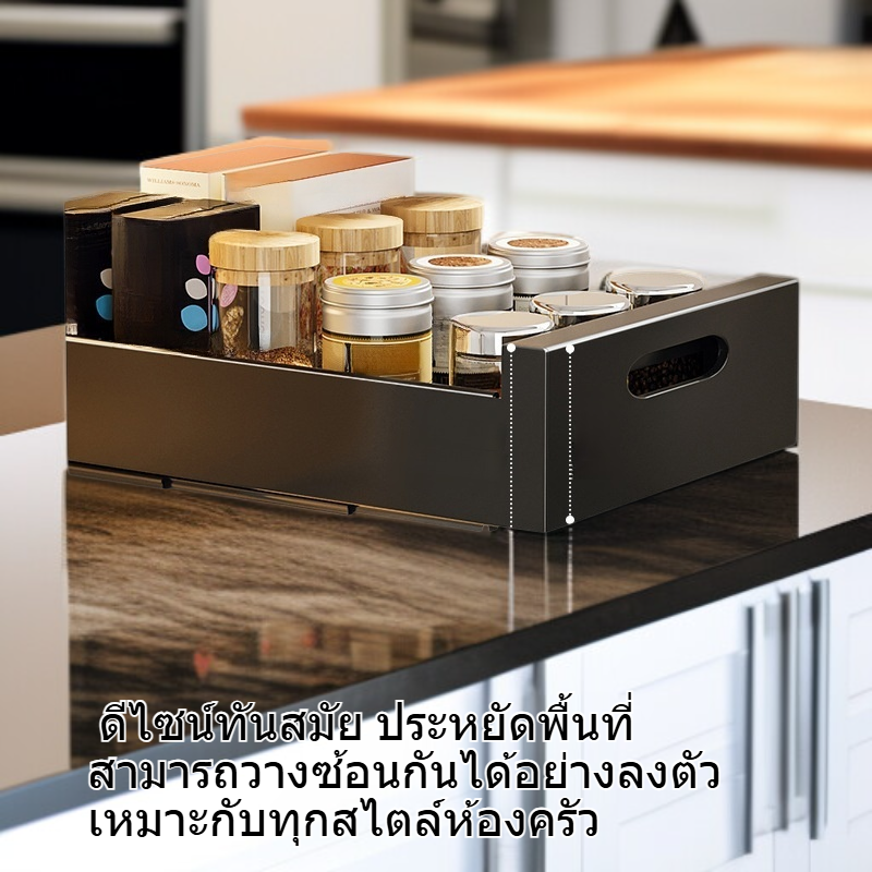 ชั้นวางตู้ลิ้นชักสำหรับจัดเก็บในครัว