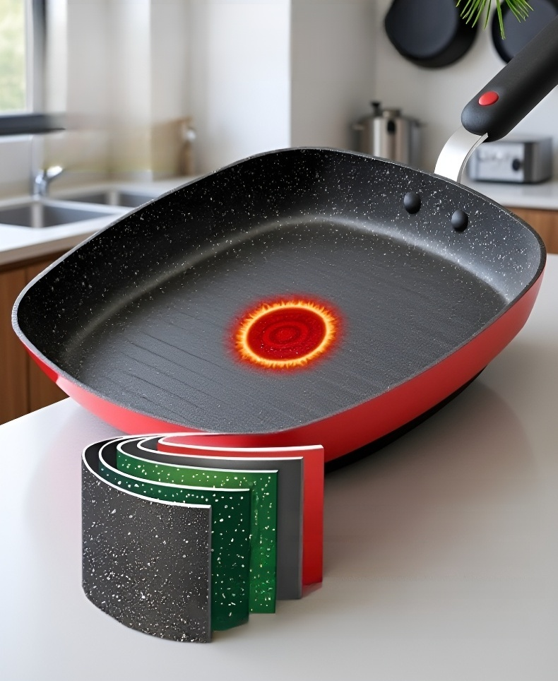 Sartén duradera y fácil de limpiar para desayunos