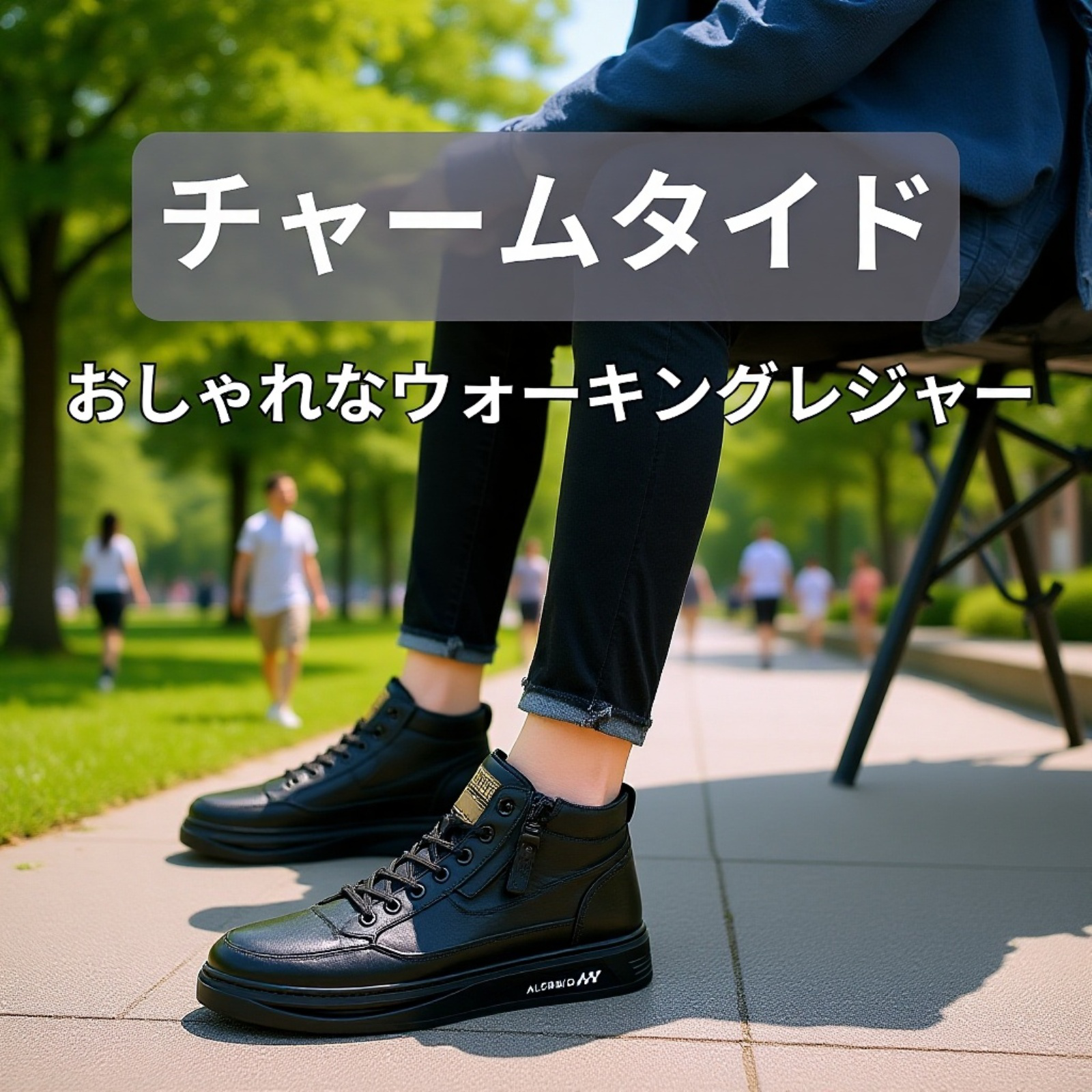 メンズコンフォートカジュアルレザーシューズ