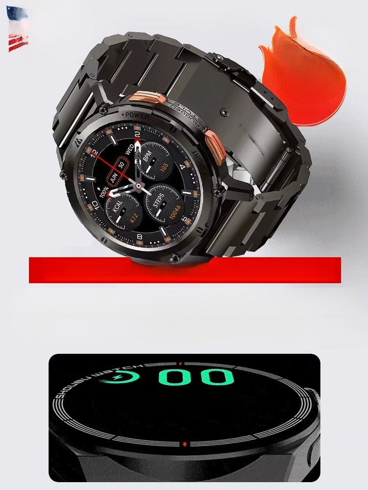 นาฬิกาสายเหล็ก Watch4 Pro วัดระดับน้ำตาลในเลือดได้
