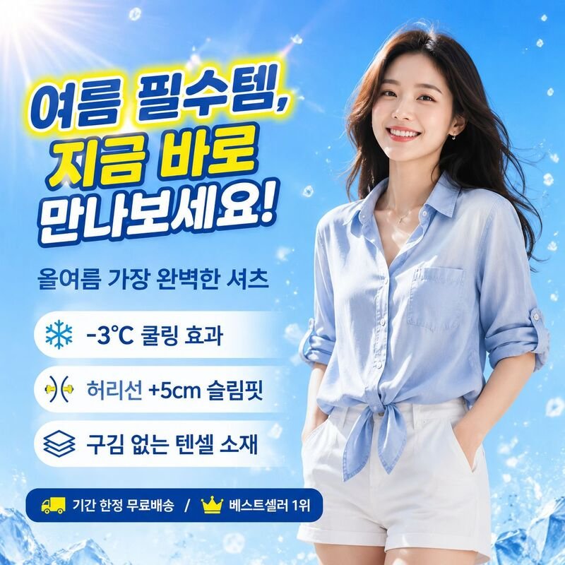 여성 7부소매 슬림핏 매듭 캐주얼 상의