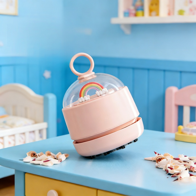 เครื่องดูดฝุ่นขนาดเล็กแบบมีด้ามจับ ชาร์จ USB ใช้ได้ทั้งในรถและบ้าน