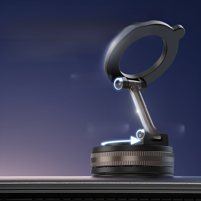 Cross-border new vacuum suction cup car magnetic bracket car navigation dedicated car supplies black