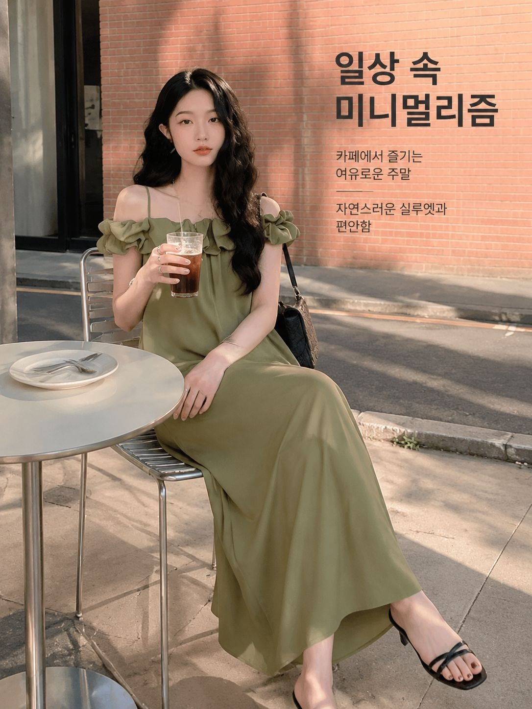 속살 가리기 A라인 스커트