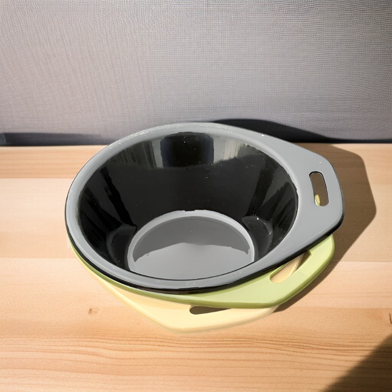 Eco-friendly camping bowl in nature