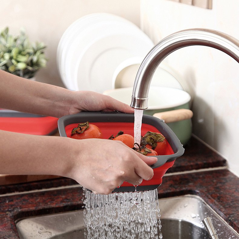 折りたたみ式排水バスケット