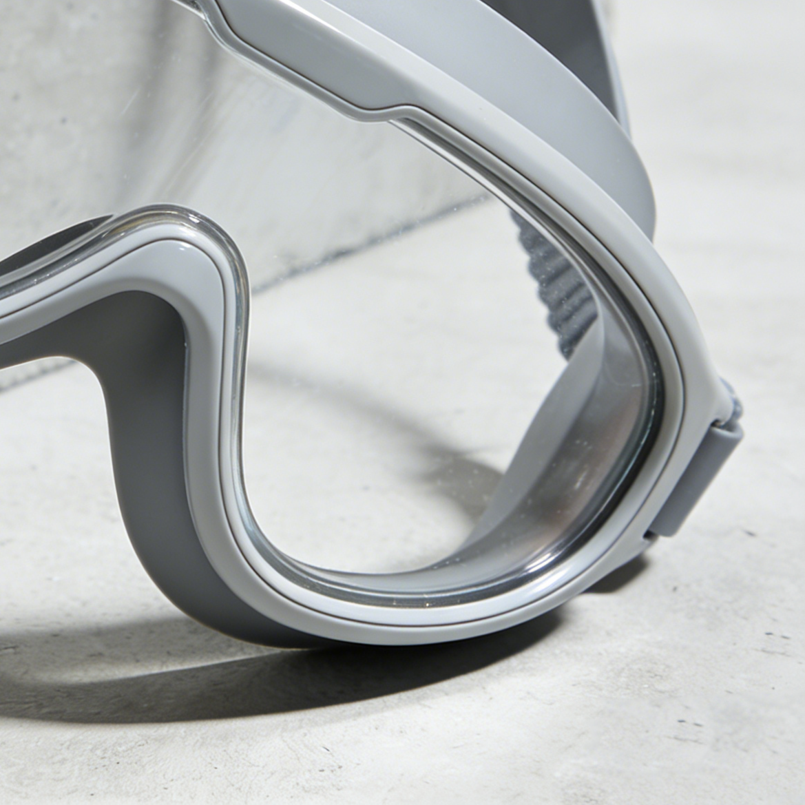 曇り止め機能付きゴーグルのクローズアップ