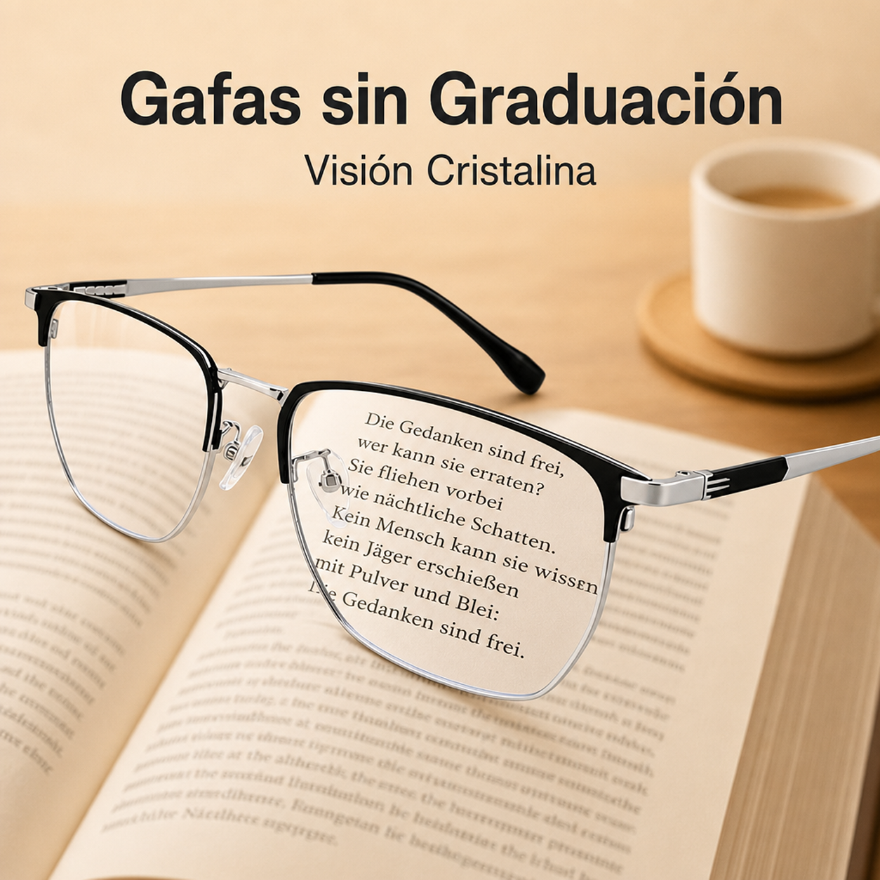 Gafas de lectura ultraligeras sin montura completa