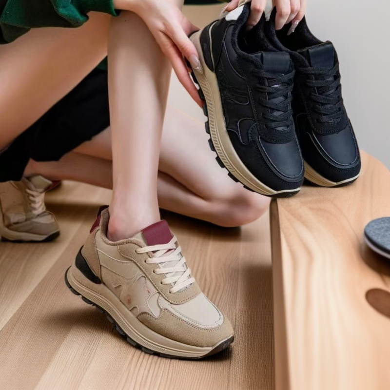 加絨厚底輕便德訓鞋