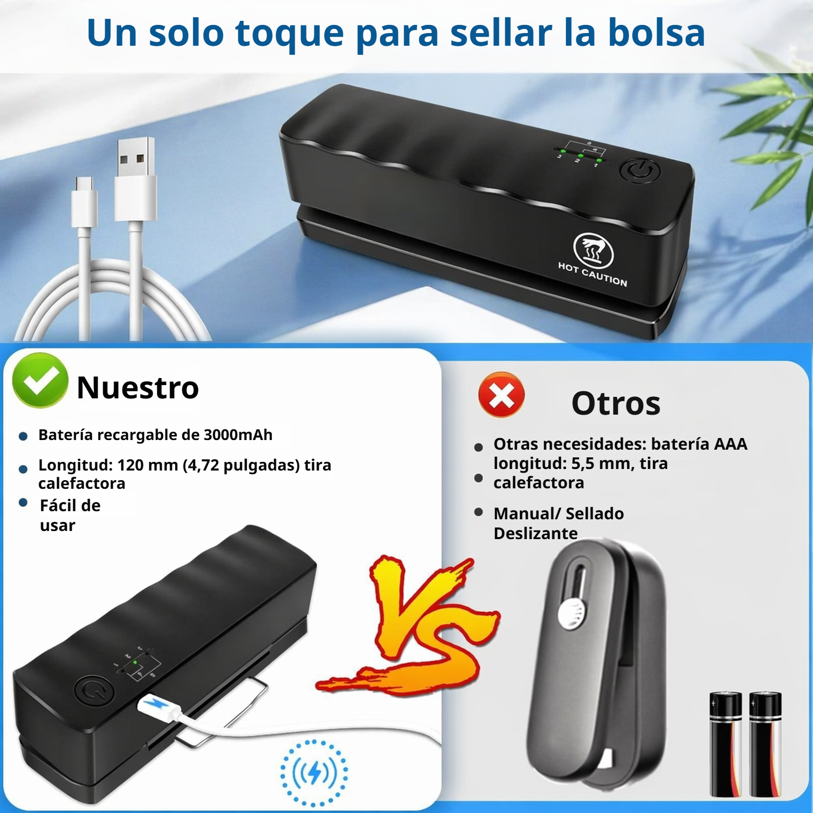 Selladora portátil pequeña para uso doméstico