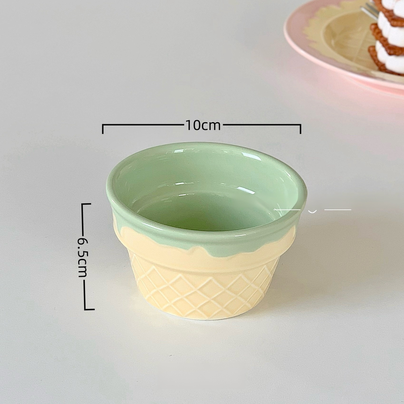 Cute Ice Cream Ceramic Dinnerware Set