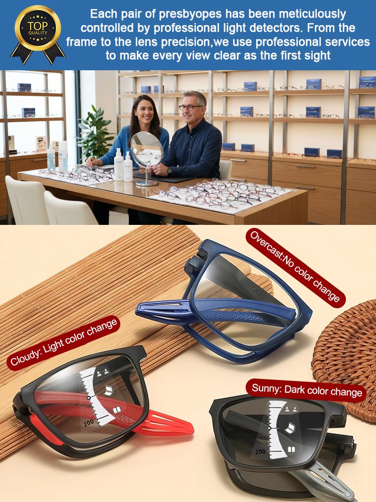 Ultra-light comfortable anti-blue light folding reading glasses