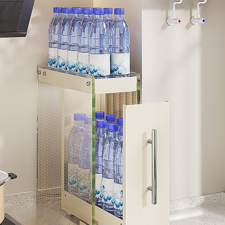 주방 슬라이드 조미료 선반