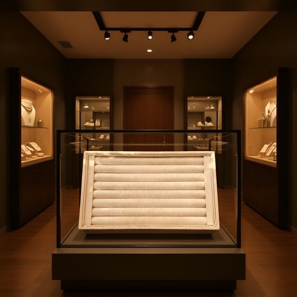  Bandeja pequeña sin tapa para exhibición de anillos y joyas