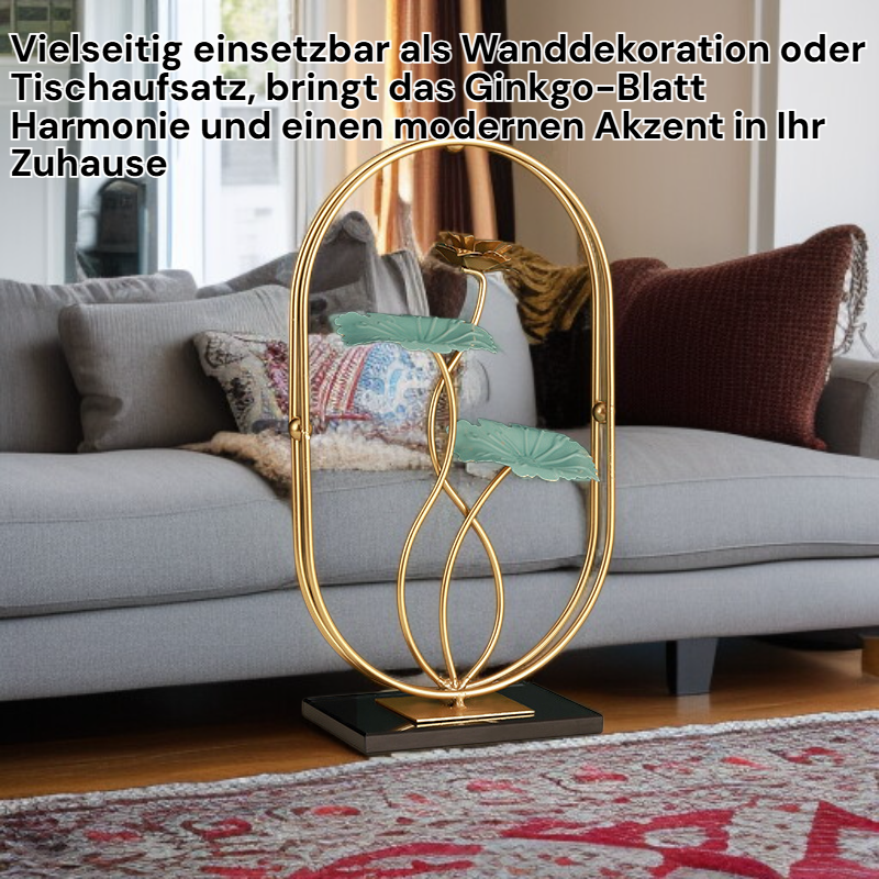 Eisenkunst Ginkgo-Blatt Dekoration