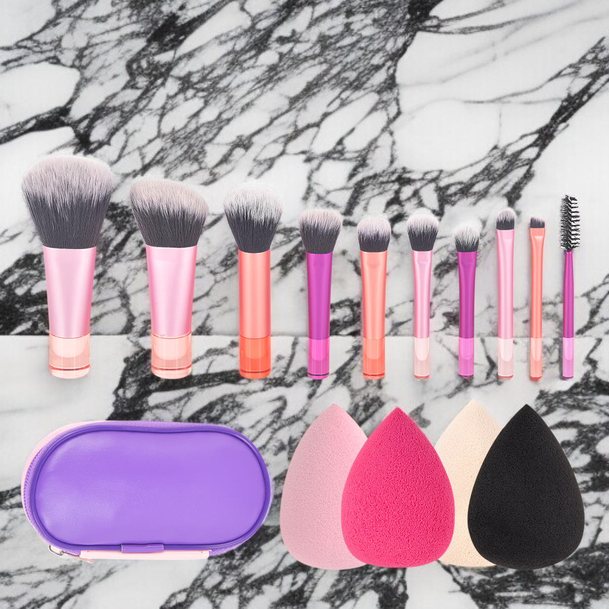 10本の化粧ブラシセット