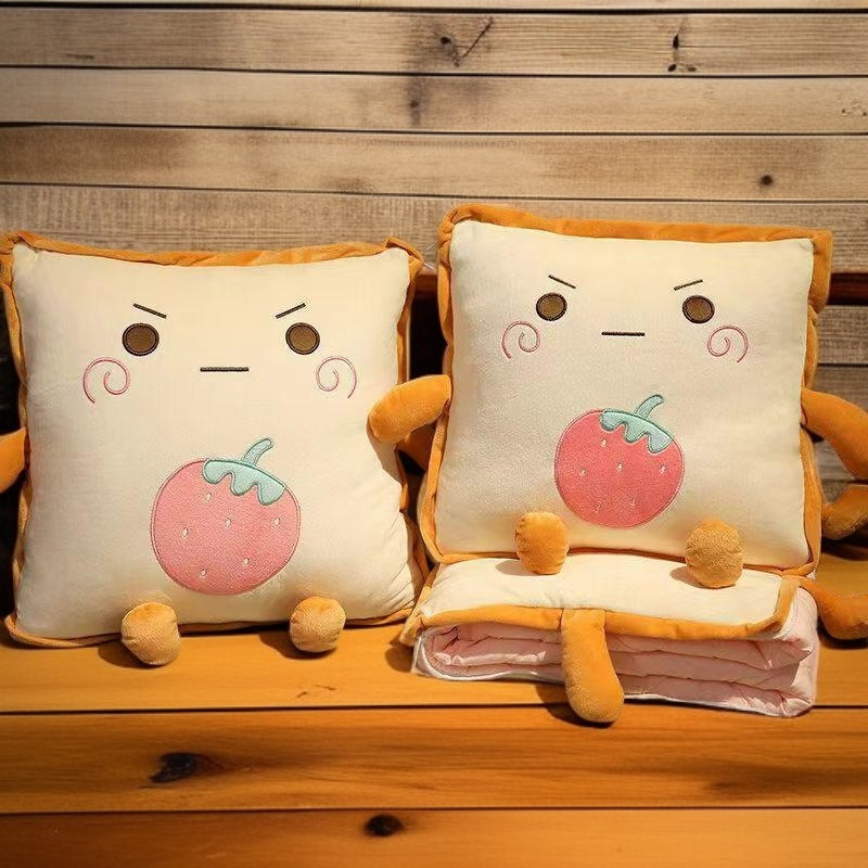 Soft and plush pillow quilt close-up