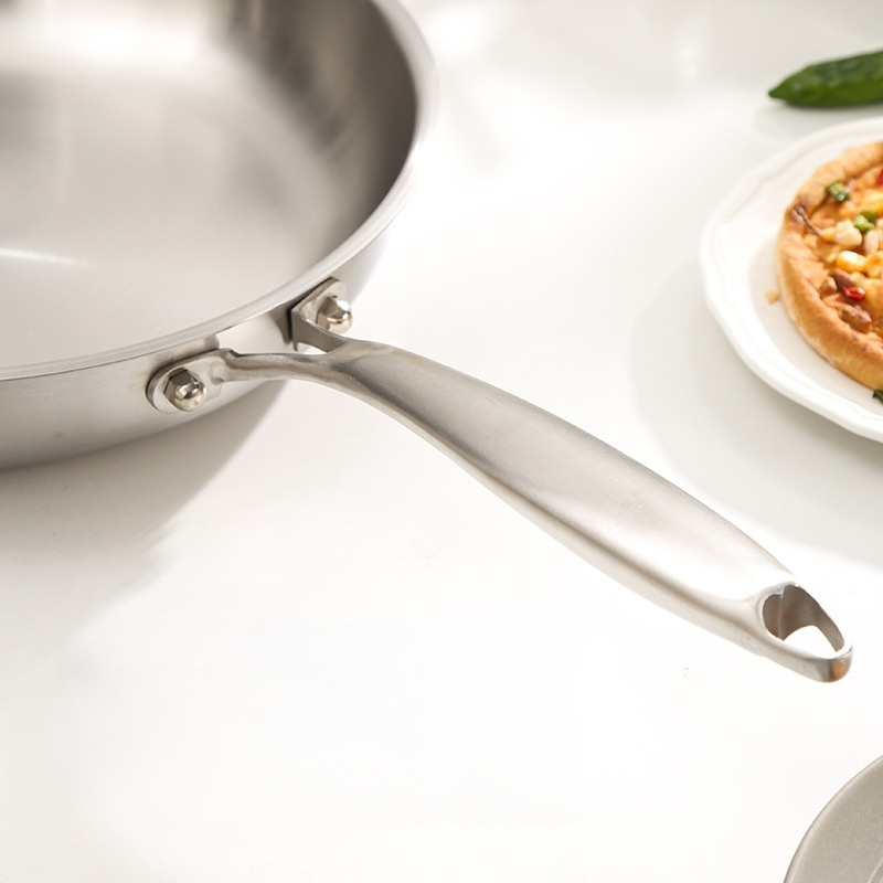 三層ステンレス製焦げ付きにくいフライパン