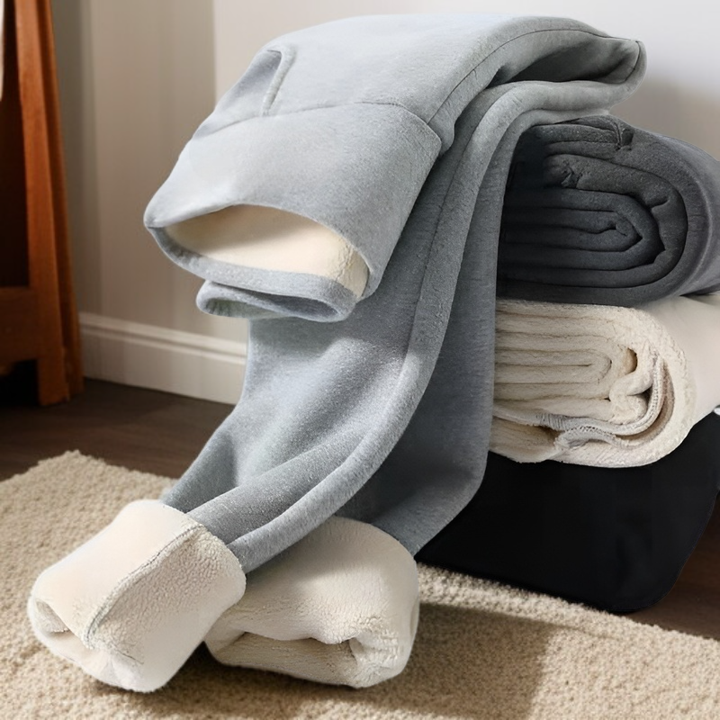 高腰カシミヤとベルベットの弾力性が高い防寒発熱保温パンツ