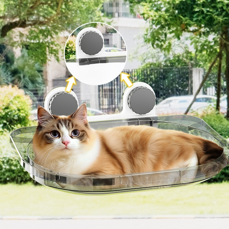 Katzenbett mit Saugnapfbefestigung