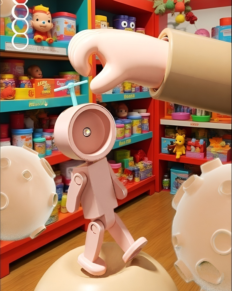 자석으로 벽에 부착된 우주비행사 야간등