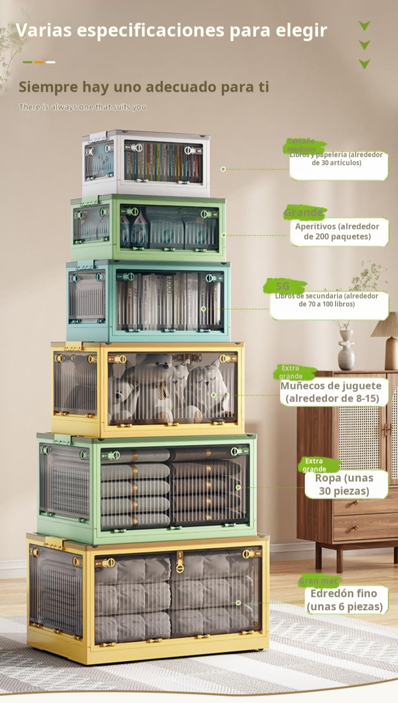 Armario plegable fácil de montar para ropa y colchas