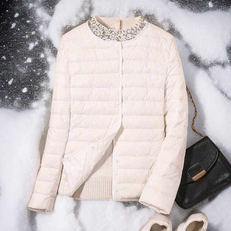 90 新品ホワイトダックダウンジャケット