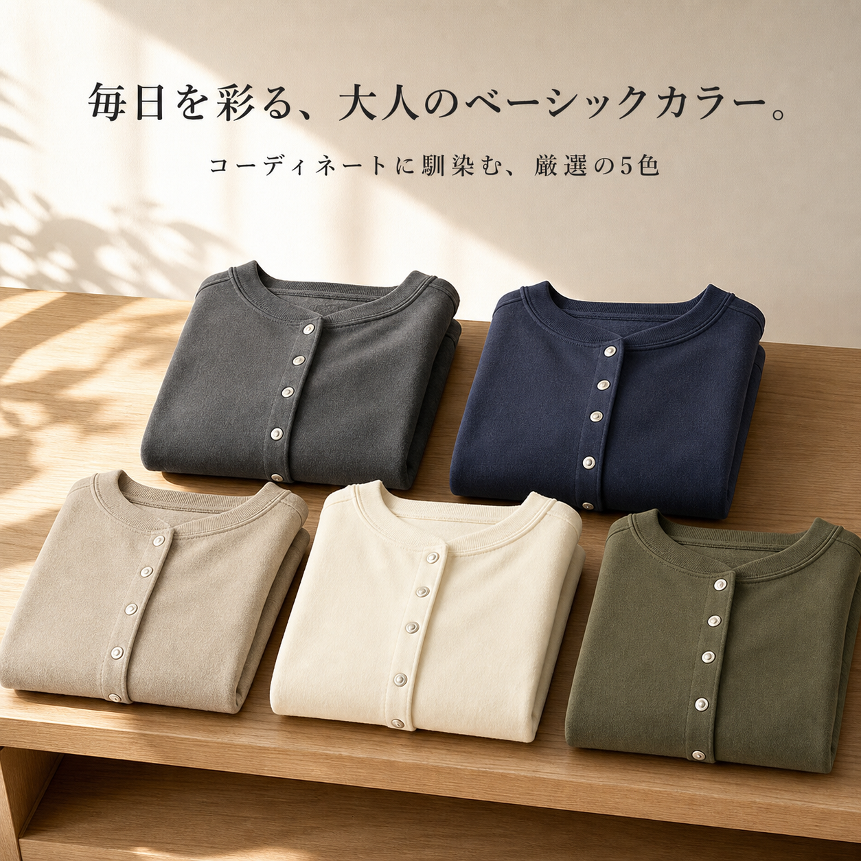 カジュアルなシングルボタンレディーススウェットアウター