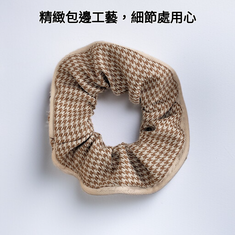 法式優雅大腸髮圈髮繩穿戴效果