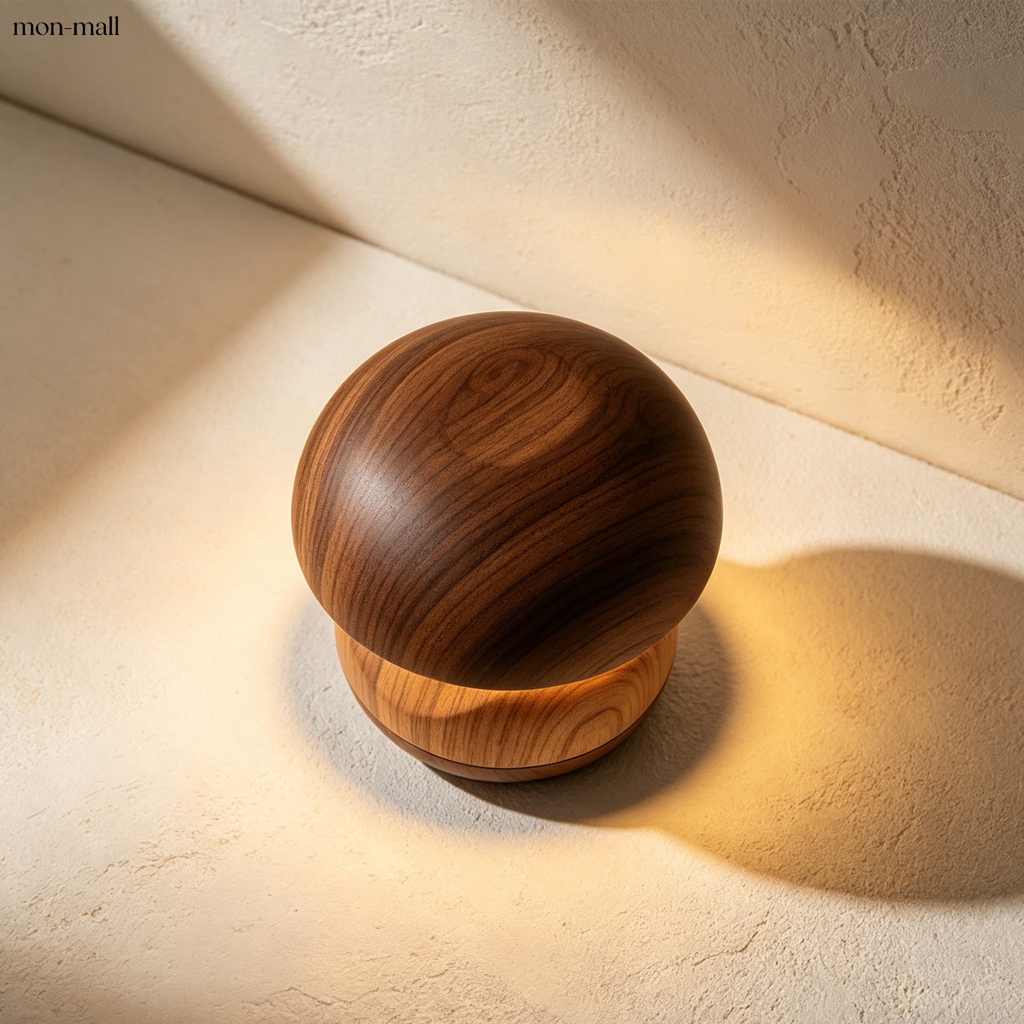 Wood grain touch-sensitive soft light night light