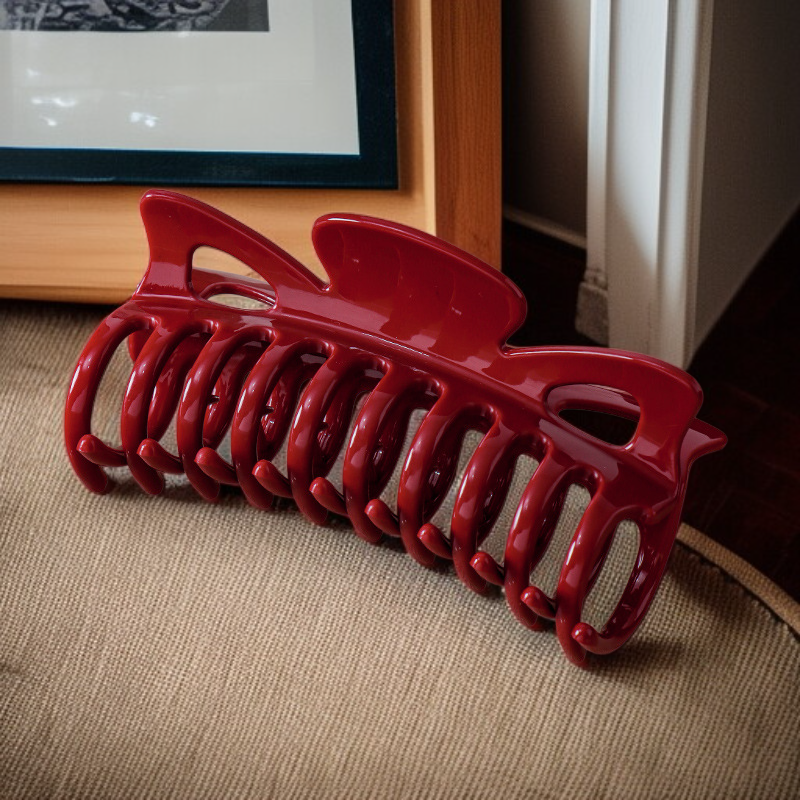  Elastyczna silikonowa spinka do włosów, antykolizyjna, trwały klips motylkowy typu „kość smoka”