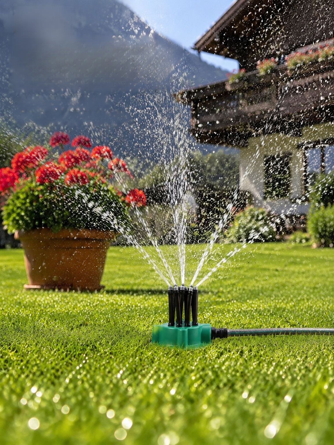 Cabezal de rociador de jardín de rotación automática de 360 grados