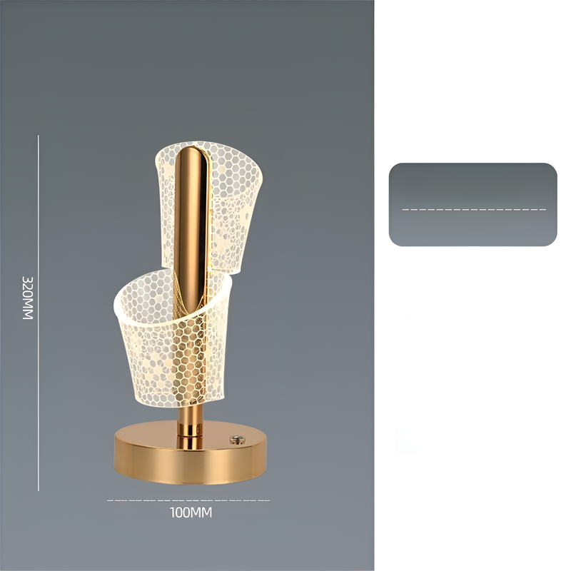 Lámpara de ambiente con diseño de mariposa nórdica para cabecera de cama