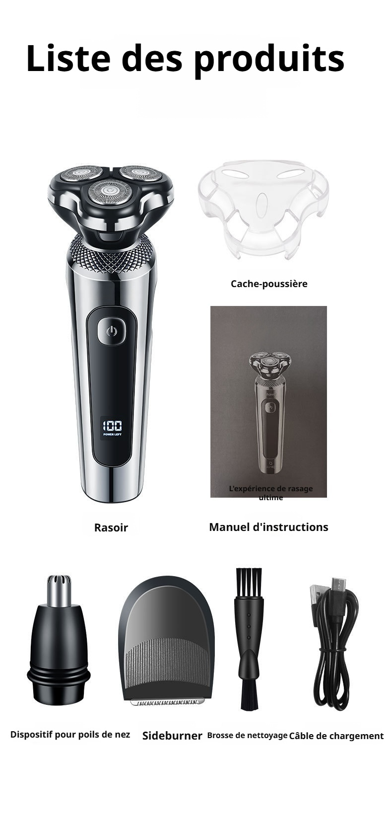 Rasage précis grâce au rasoir intelligent