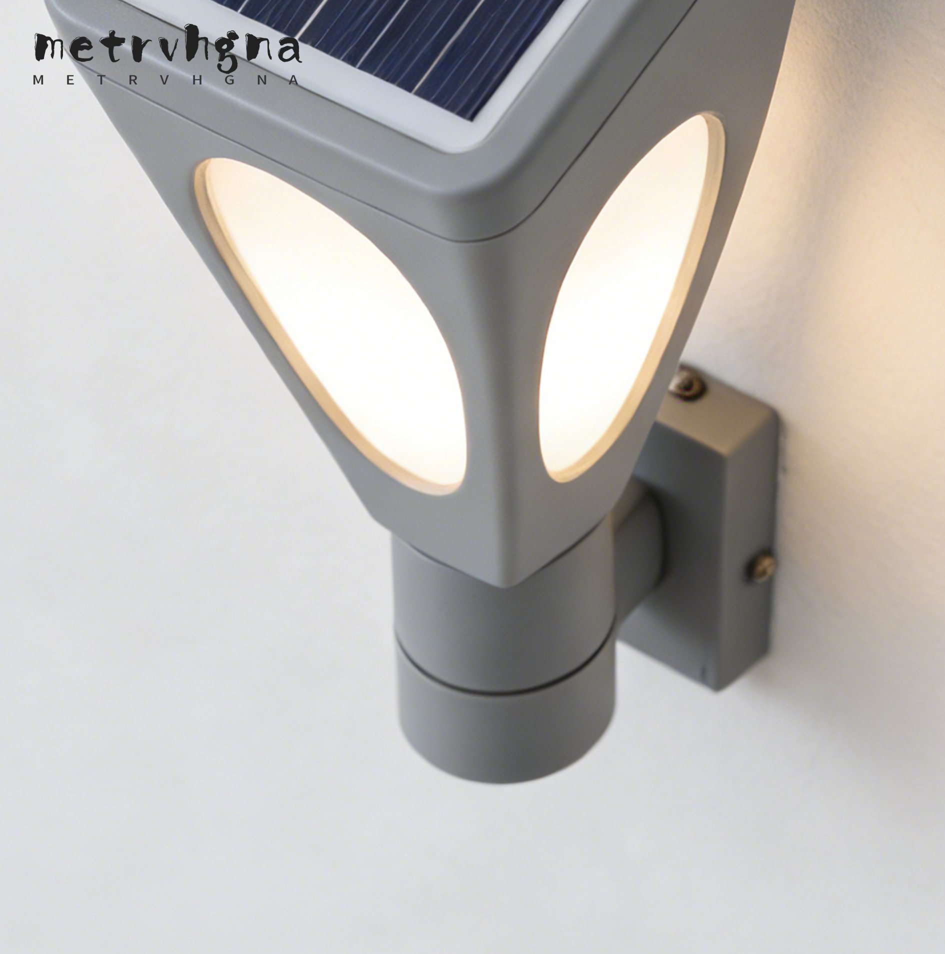 โคมไฟผนังกลางแจ้งพลังงานแสงอาทิตย์ 