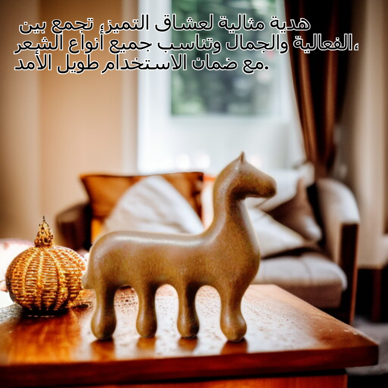 فرشاة تدليك خشب الصندل نسخة خاصة لعام الحصان