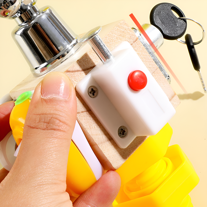 ロック可能な教育玩具