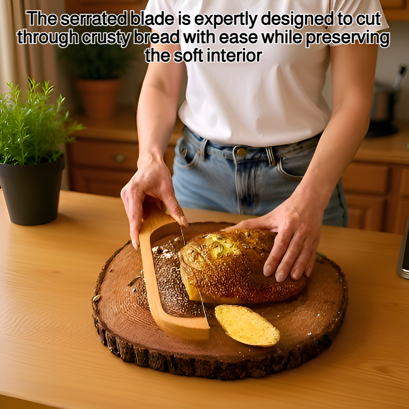 Wooden bread knife