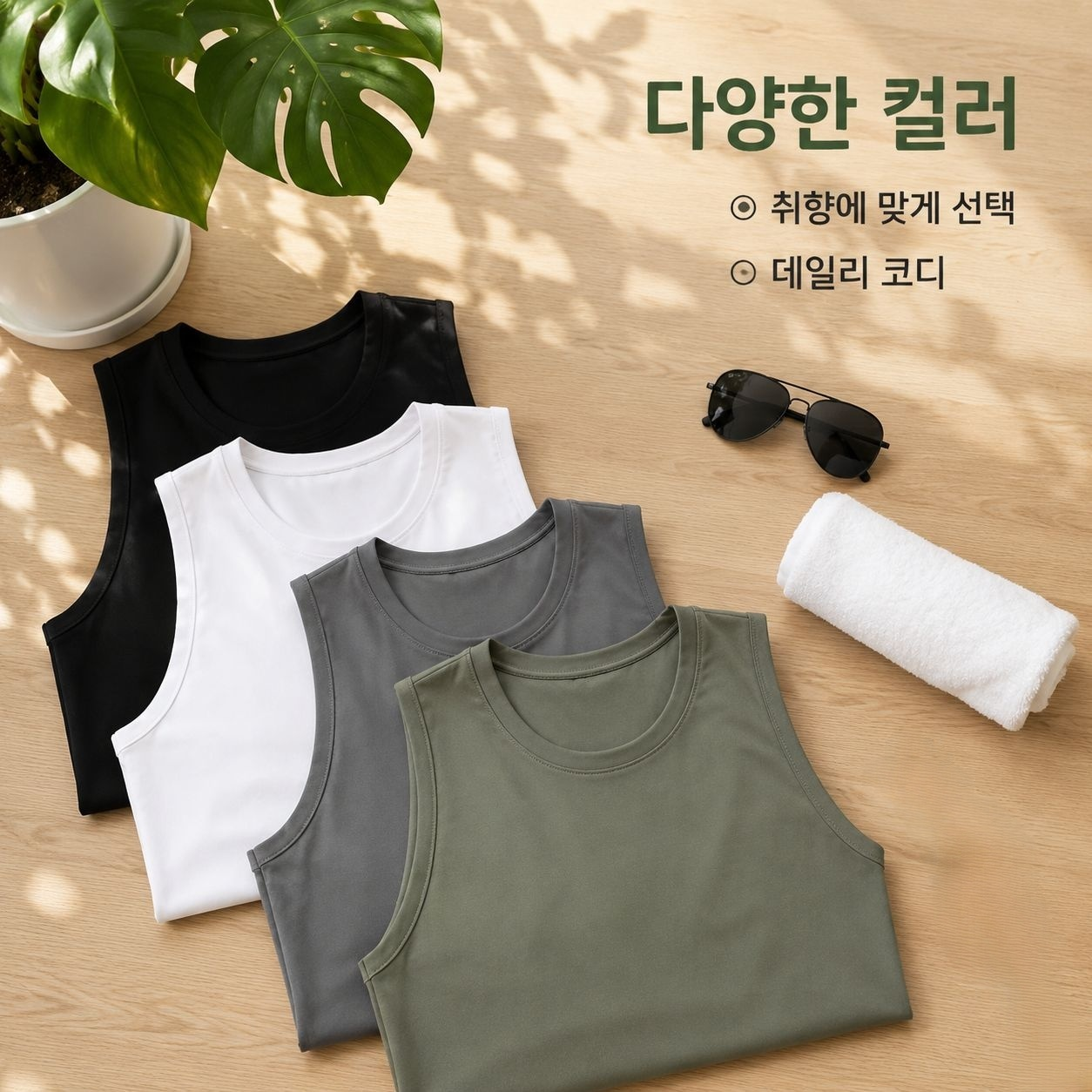 여름 남성 캐주얼 스포츠 퀵드라이 탱크탑 피트니스 휴양복