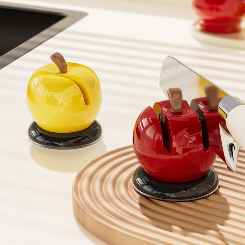 蘋果鎢鋼吸盤磨刀器