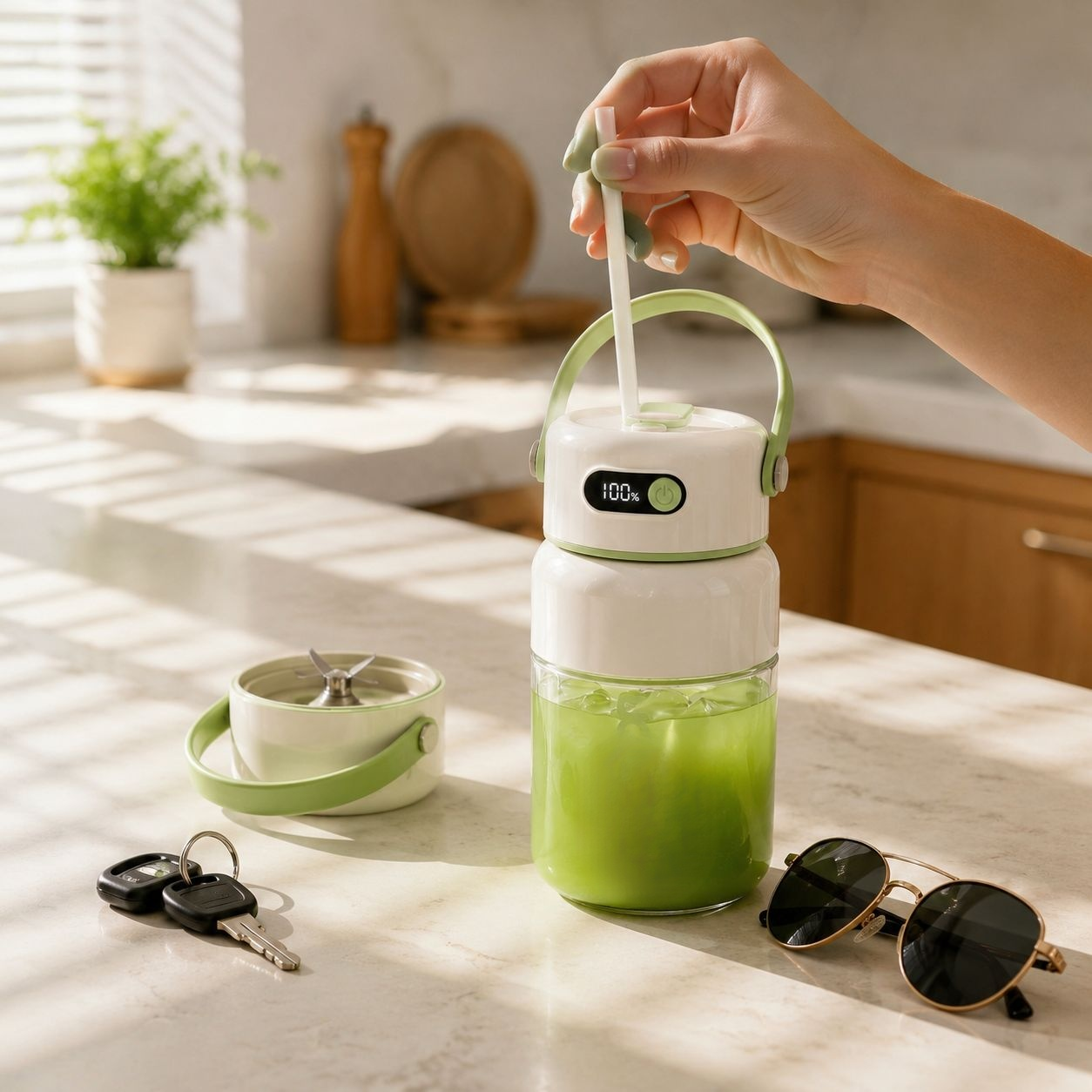 Multifunctional Manual Glass Juicer Cup