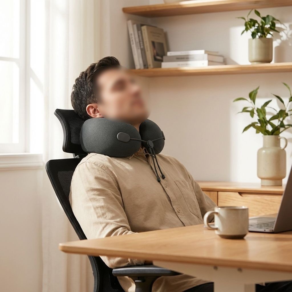 Oreiller de soutien cervical en forme de U