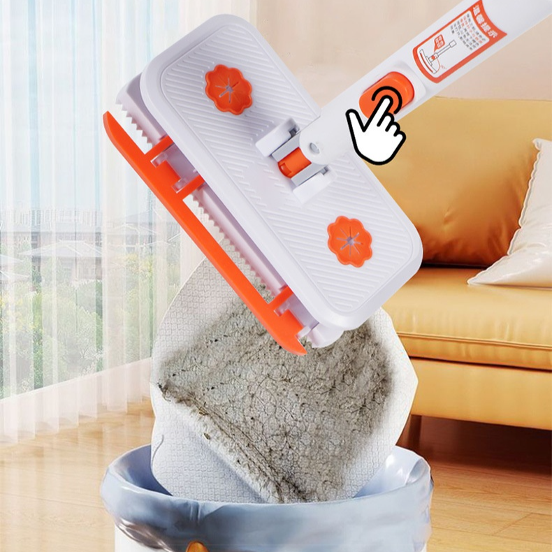 손에 묻지 않는 게으른 세안타월 집게 청소걸레