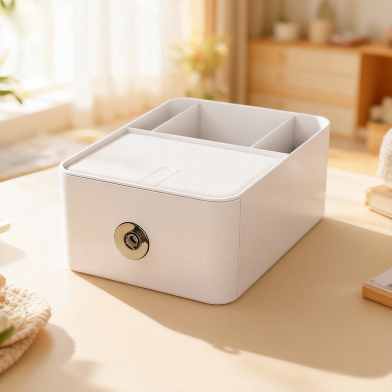 Duży pojemnik do przechowywania z przegródkami