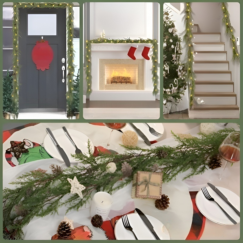 Floral wreath fireplace mantel decoration