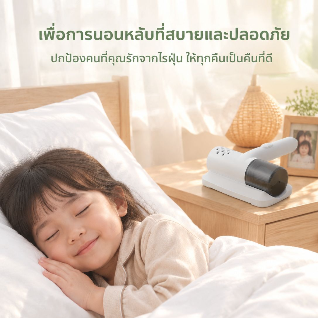 เครื่องดูดไรฝุ่นยูวีแบบพกพาสำหรับใช้ในบ้าน